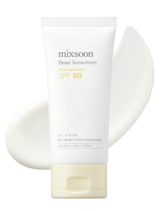 mixsoon Bean Sunscreen-Lightweight Airy Texture SPF 50 Korean Sunscreen for Face, No White Cast, Non-Sticky 50ml / 1.69 fl.oz. Korean Glass Skin Care